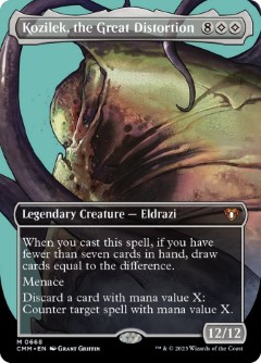 Kozilek, the Great Distortion Commander Masters Profile Art